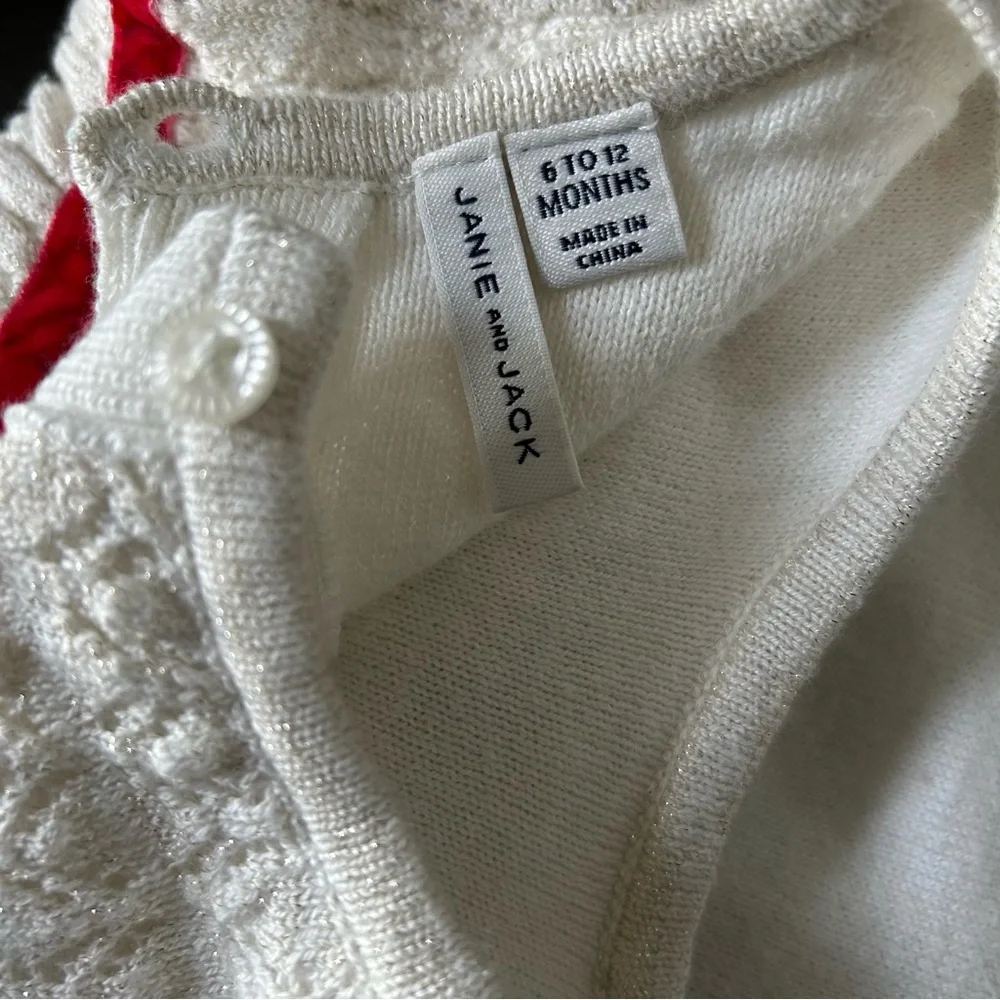 Janie And Jack Baby Shimmer Sweater Dress, Size 6-12 Months